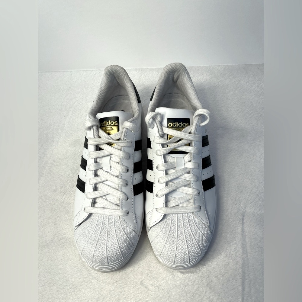 Adidas White And Black Shell Toe Superstar Sneake… - image 8